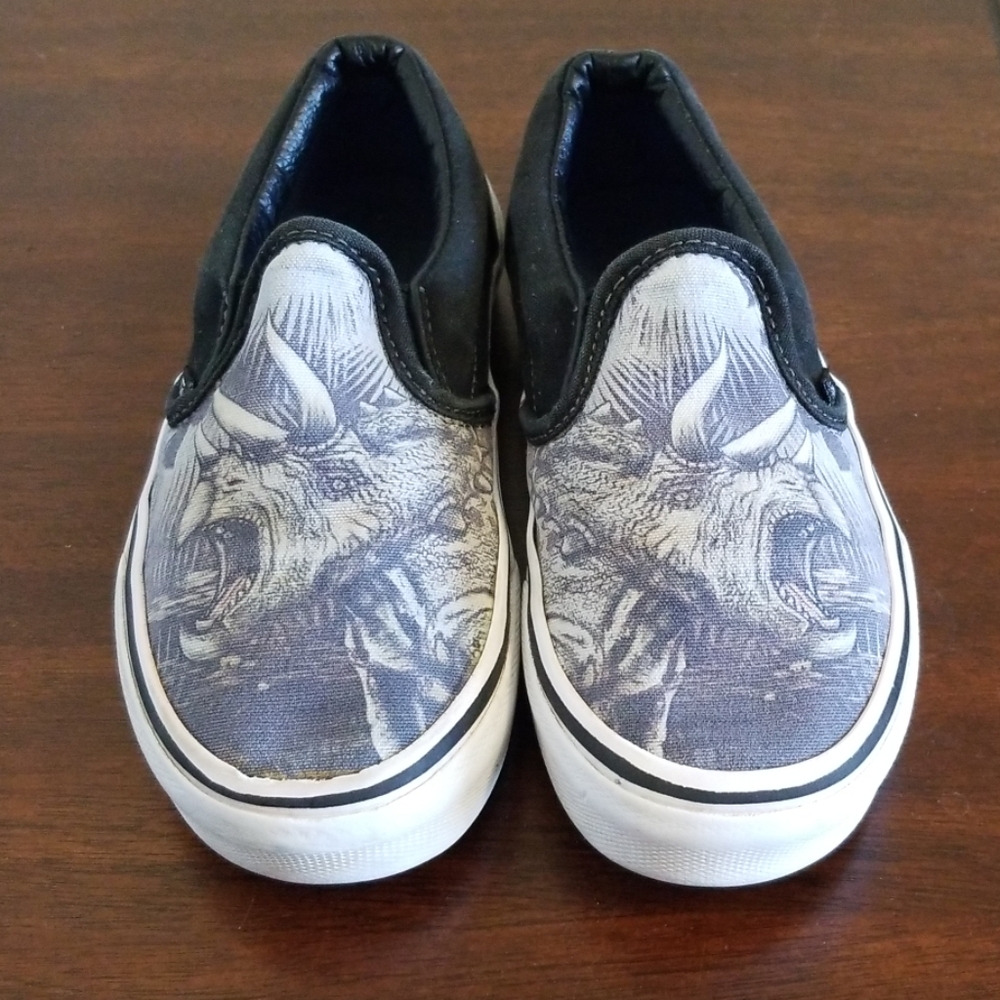 Rhino print VANS Slip-On's kids 13.5 GUC